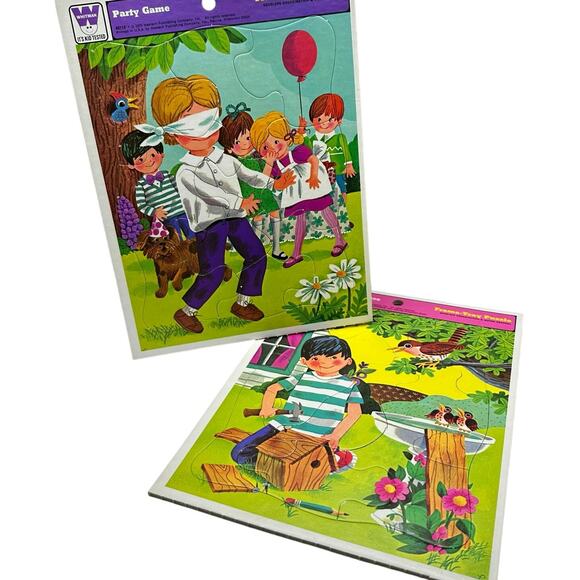 Golden Other - Vintage kitschy Tray Puzzle - Retro decor